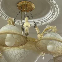 لوستر۸شاخه رنگ طلایی