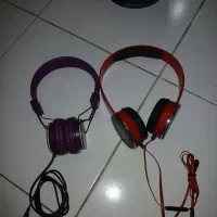 هدفون چرمی قرمز و بنفشAUDIOLOGY SMART