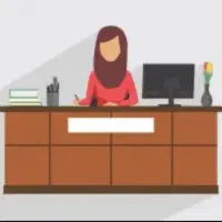 منشی خانوم مسلط به امور دفتری