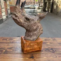 مجسمه دکوری کرگدن|مجسمه، تندیس، ماکت|تبریز, |دیوار