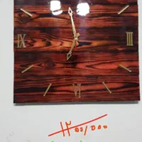 ساعت دیواری چوب و رزین لوکس