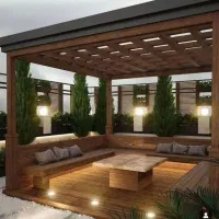 نصب واجرای سازه های چوبی،کلبه،آلاچیق،روفگاردن وMDF