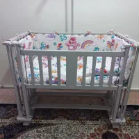 تخت وگهواره شو نوزاد نو نو برندniniwood