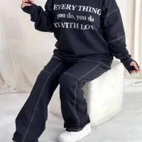 ست بلوز و شلوار آستین فینگر دار