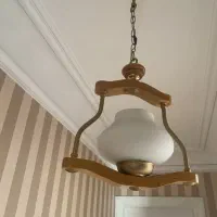 دوعدد لوستر تک حباب زیبا