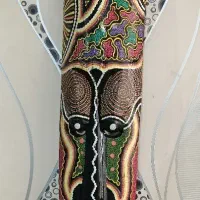 مجسمه آویز چوبی سرخپوستی