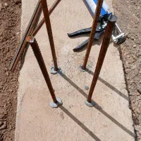 کاشت میلگرد با چسب مخصوص