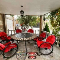 کارخانه صندلی باغی/طرح گلبرگ مشکی|میز و صندلی غذاخوری|ماهدشت, |دیوار