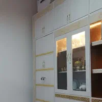 کمد دیواری متحرک رنگ سفید