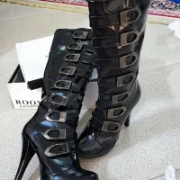 چکمه مجلسی ورنی