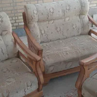مبل چوبی ۴نفره چوب اصل (نه ام دی اف)