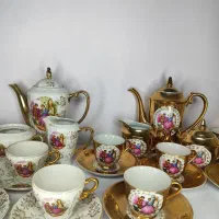 سرویس شیر خوری طلایی و گل شویدی ژاپن|ظروف سرو و پذیرایی|شیراز, بازار|دیوار