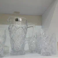 ظرف پیرکس و کریستال و جاادویه و پارچ و لیوان