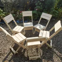 میز و صندلی تاشو چوبی|میز و صندلی غذاخوری|لولمان, |دیوار