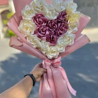 دسته گل های روبانی حرفه ای و با بهترین قیمت|گل مصنوعی|شوشتر, |دیوار