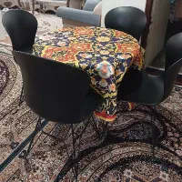 میز ناهارخوری ۴ نفره پایه فلزی