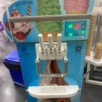 تاپینگ بستنی دستگاه بستنی قیفی فریزر صندوقی