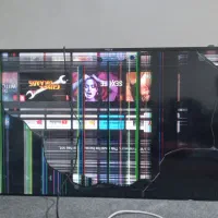 تلویزیون ۵۵ کی الک k-elec ال سی دی شکسته