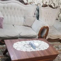 ۱میزtvچوبی شیشه ایی،بدون خطو خش،و ۱ دست مبل ۷نفره|مبلمان خانگی و میز عسلی|تهران, شکوفه|دیوار