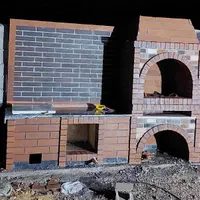 باربیکیوسنگ لاشه سنگ در هم شومینه کاهرنگ کاهگل