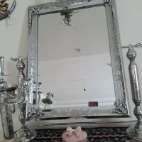 آیینه وشمعدان استیل اصل هزار نقش مناسب جهیزیه|صنایع دستی و سایر لوازم تزئینی|تهران, نظام‌آباد|دیوار