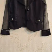 کت زنانه استین توری شیک و تمیز در حد