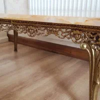 میز جلو مبلی برنزی