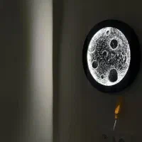 تابلوماه برجسته شده باخمیربتونه وال ای رنگی|تابلو، نقاشی، عکس|نور, |دیوار