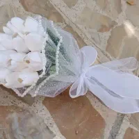 دسته گل عروس طبیعی و غیر طبیعی