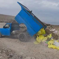 حمل نخاله و خاک و شن و ماسه با نیسان کمپرسی|خدمات حمل و نقل|کرج, حصارک بالا|دیوار