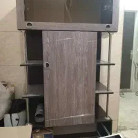 کمد۲کشو ویترین دار یک کشو ریلش باید تعمیر بشه|جاکفشی، کمد، دراور|تهران, دولاب|دیوار