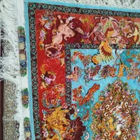 قالیچه  چله ابریشم طرح گل و مرغ  مخصوص مشکل پسندها|فرش|سهند, |دیوار
