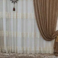 پرده پذیرایی،همراه والون،زیر پرده و مدال،چوب پرده