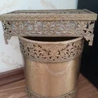 جا دستمال کاغذی و سطل آشغال