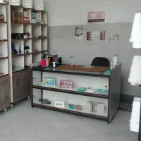 فروش فوری میز کار آهنی با ورق MDF و روکش گالوانیزه