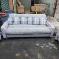 مبل راحتی تخت خواب شو هشت نفره مناسب جهیزیه|مبلمان خانگی و میز عسلی|کرج, شیخ آباد|دیوار