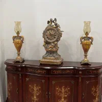 ست بوفه و کنسول کلاسیک+ساعت و شمعدانی