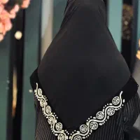 انواع روسری حاشیه مخمل جواهردوزی