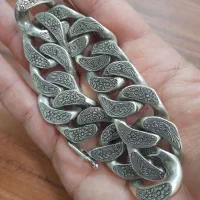 دستبند نقره سنگین