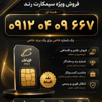 سیم‌کارت ‌۶۶۷ ۰۹ ۰۴ ۰۹۱۲ (نقد و اقساط)