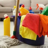 خانم برای نظافت منزل