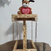 پایه دکوری چوبی دست‌ساز خاص