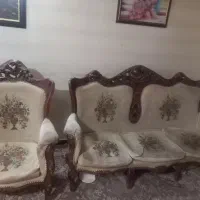 ست مبل سلطنتی دست ساز با چوب گردو