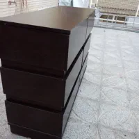 تخت خواب دونفره همواره تشک ودارور6کشاب در حد نو
