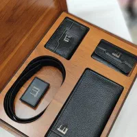 ست چرمی چوبی ۴ تیکه مردانه