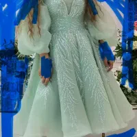 لباس مجلسی قد میدی(زیرزانو) سایز 38 تا 42