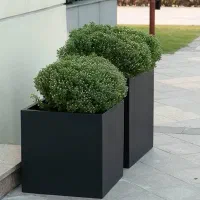 تعداد محدودی گلدان. آبنما.و مجسمه فایبرگلاس