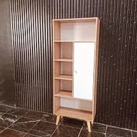 کتابخانه ویترین درب دار در رنگ‌بندی متنوع|کتابخانه، شلف، قفسه‌های دیواری|ری, ولی آباد|دیوار