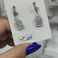 گوشواره نقره روکش طلا کد 000146 زنانه دخترانه