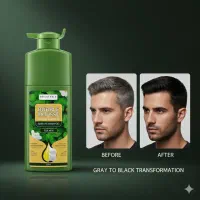 شامپو رنگ مو مشکی مدل PureK / مشکی طبیعی